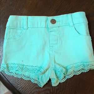 Garanimals Teal Lace Shorts (0-3 months)